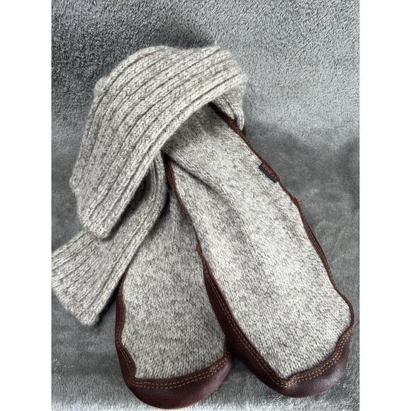 Acorn Original Slipper Socks, Cream Suede Sole, Men’s 10.5-11 Winter House Wool - Picture 1 of 6